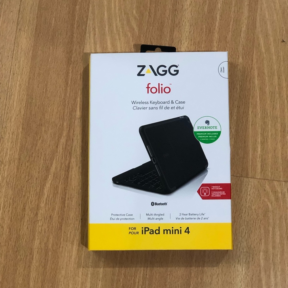 Folio Black Wireless Keyboard & Case for iPad Mini 4
NEVER BEEN USED ITEM